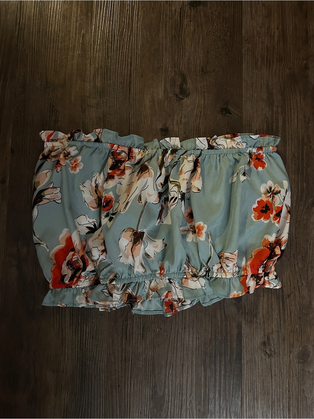 Floral Smocked Tube Top